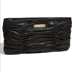 MK Ruched Leather Webster Clutch